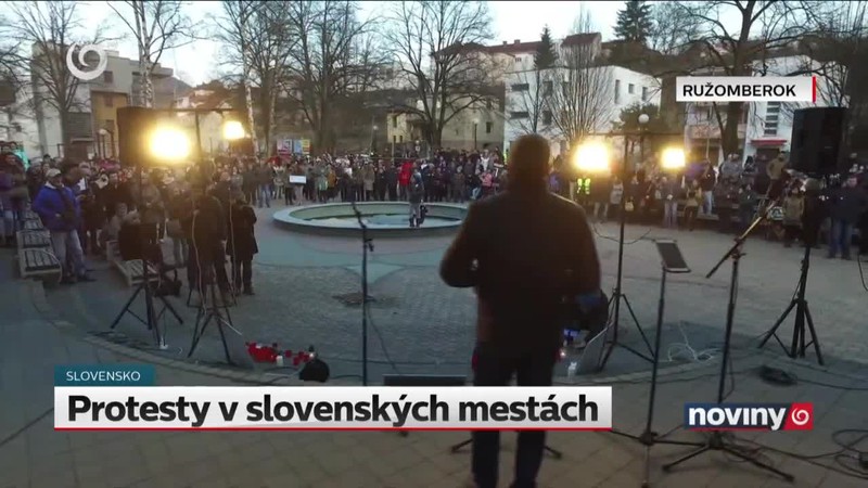 Protesty v slovenských mestách