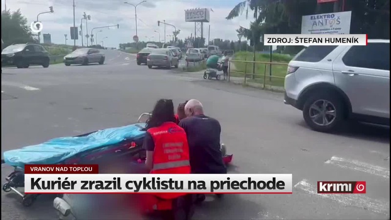 Kuriér zrazil cyklistu na priechode