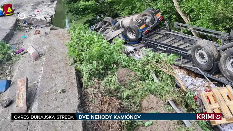 DVE NEHODY KAMIÓNOV