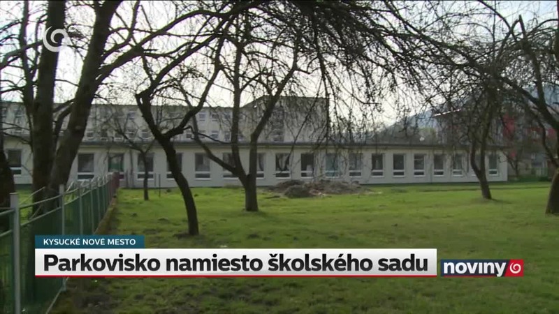 Parkovisko namiesto školského sadu