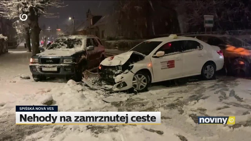 Nehody na zamrznutej ceste