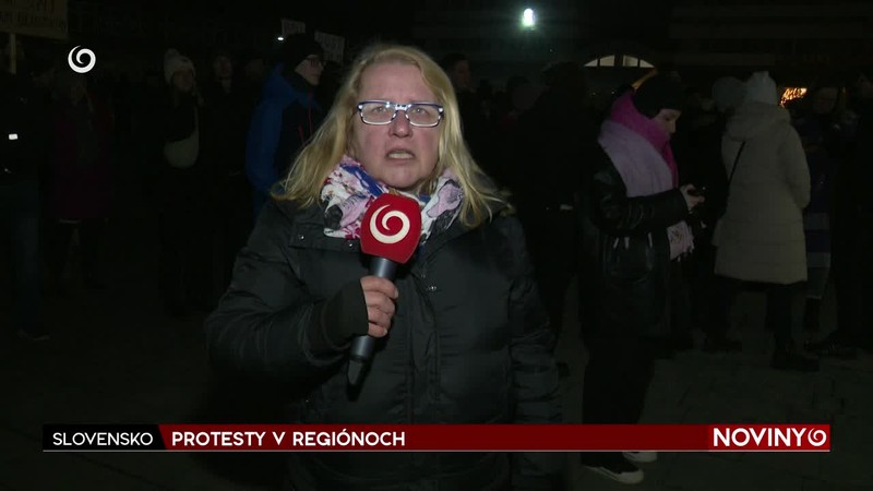 PROTESTY V REGIÓNOCH