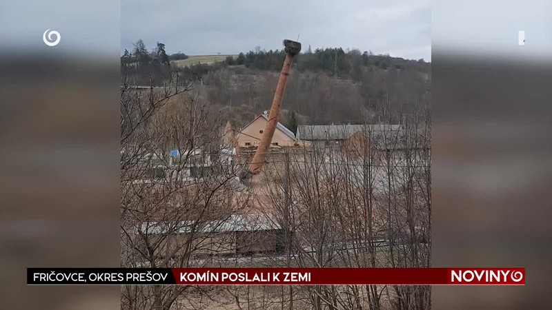 KOMÍN POSLALI K ZEMI