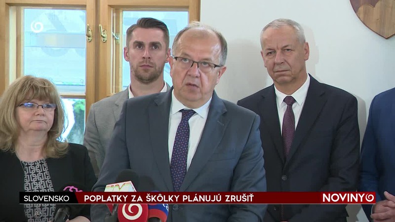 POPLATKY ZA ŠKÔLKY PLÁNUJÚ ZRUŠIŤ