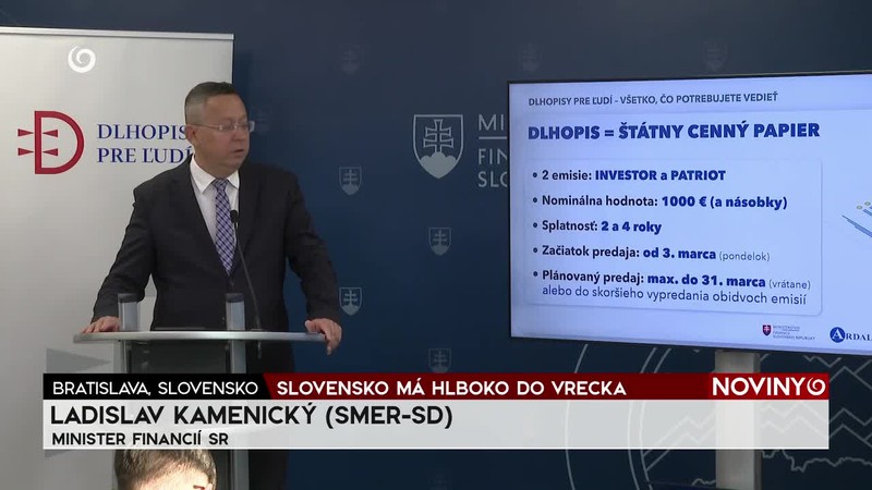 SLOVENSKO MÁ HLBOKO DO VRECKA