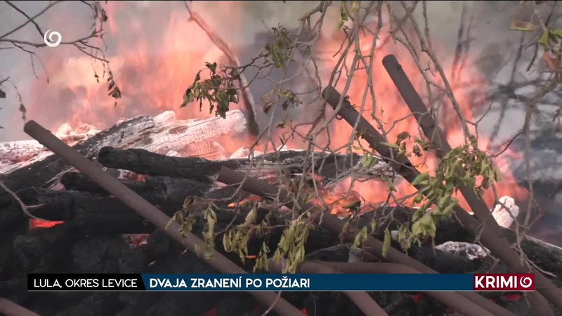 DVAJA ZRANENÍ PO POŽIARI