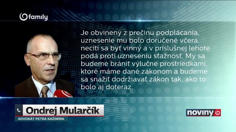 Obvinili Petra Kažimíra