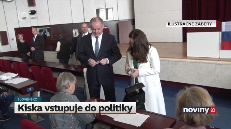 Kiska vstupuje do politiky