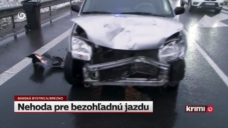 Nehoda pre bezohľadnú jazdu