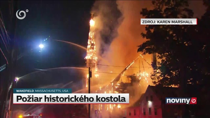 Požiar historického kostola