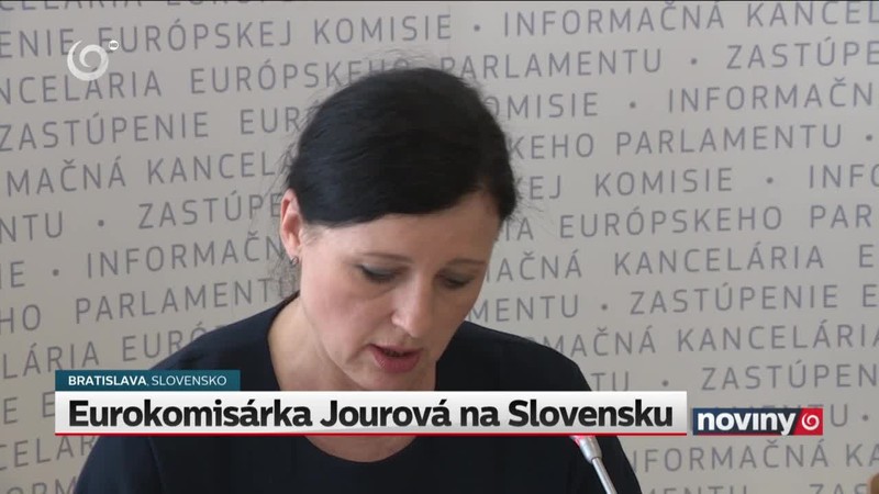 Eurokomisárka Jourová na Slovensku