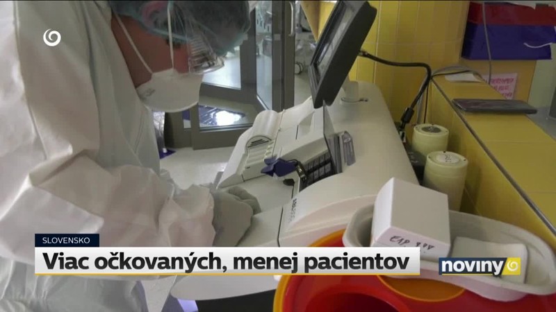 Viac očkovaných, menej pacientov