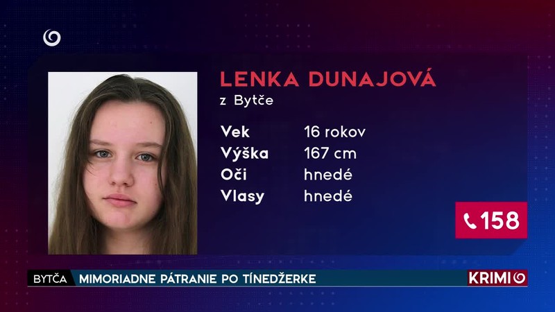 MIMORIADNE PÁTRANIE PO TÍNEDŽERKE