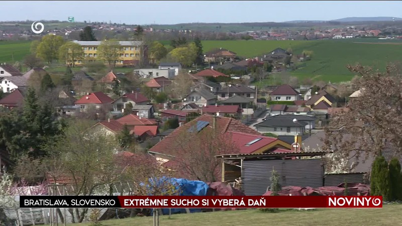 EXTRÉMNE SUCHO SI VYBERÁ DAŇ