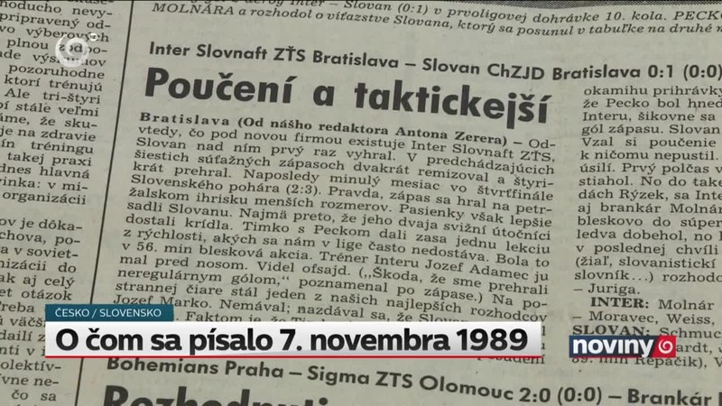 O čom sa písalo 7. novembra 1989