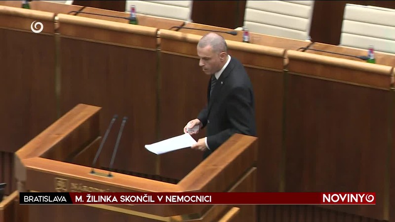 M. ŽILINKA SKONČIL V NEMOCNICI