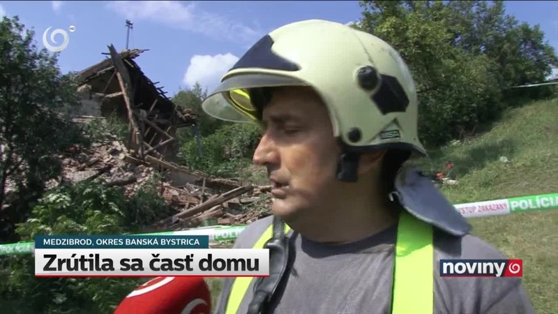 Zrútila sa časť domu
