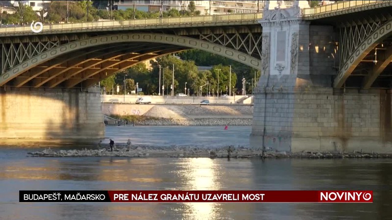 PRE NÁLEZ GRANÁTU UZAVRELI MOST