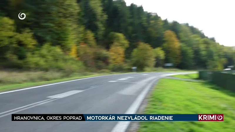 MOTORKÁR NEZVLÁDOL RIADENIE