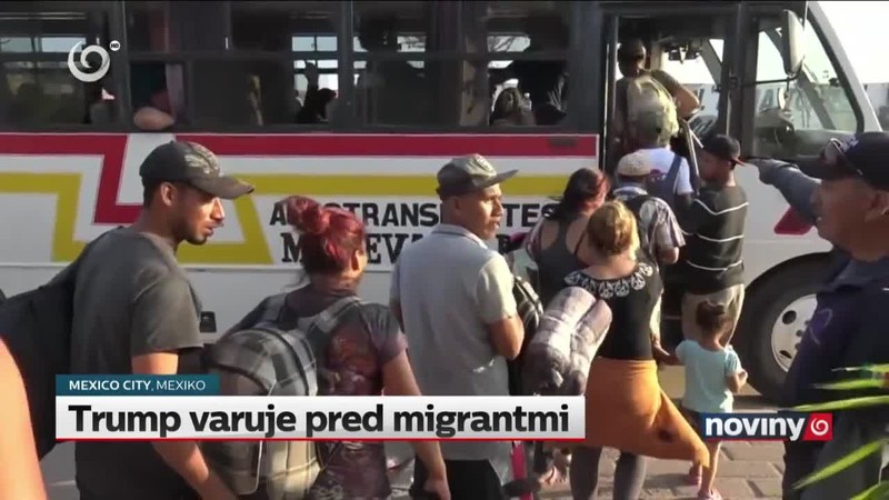 Trump varuje pred migrantmi