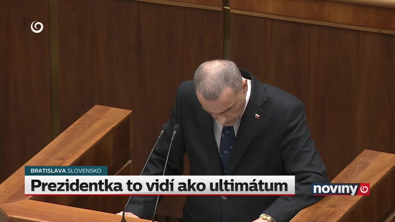 Prezidentka to vidí ako ultimátum