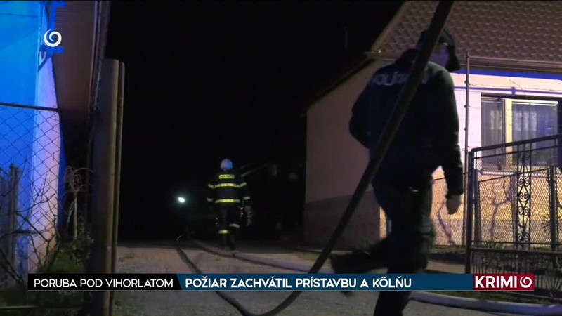 POŽIAR ZACHVÁTIL PRÍSTAVBU A KÔLŇU