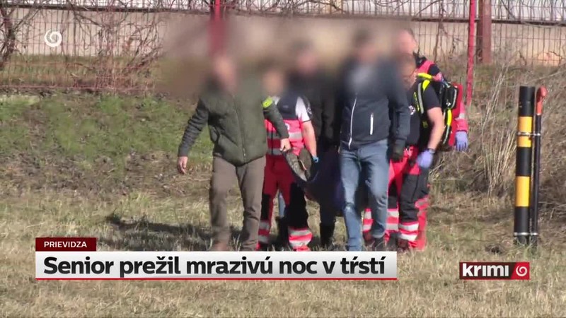 Senior prežil mrazivú noc v tŕstí