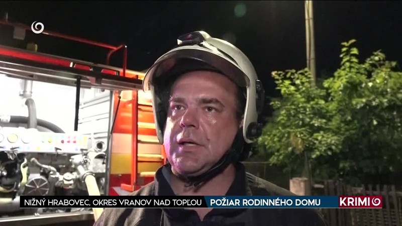 POŽIAR RODINNÉHO DOMU