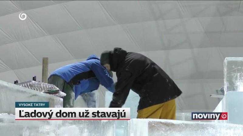 Ľadový dom už stavajú