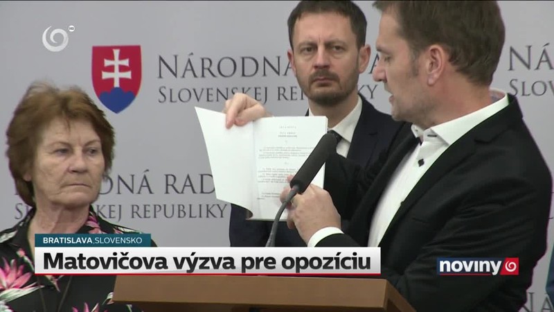 Matovičova výzva pre opozíciu
