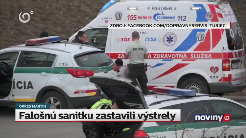 Falošnú sanitku zastavili výstrely