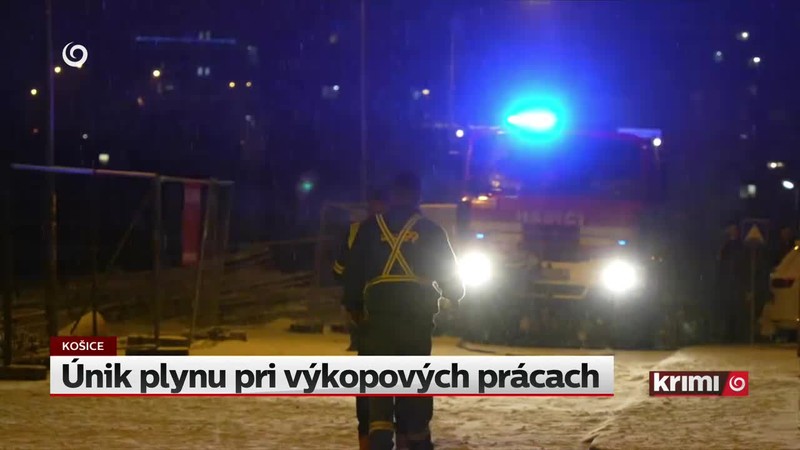 Únik plynu pri výkopových prácach