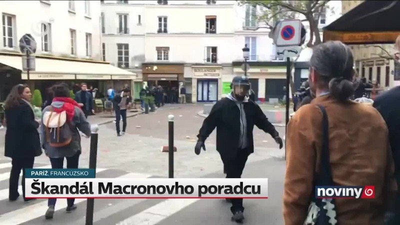 Škandál Macronovho poradcu