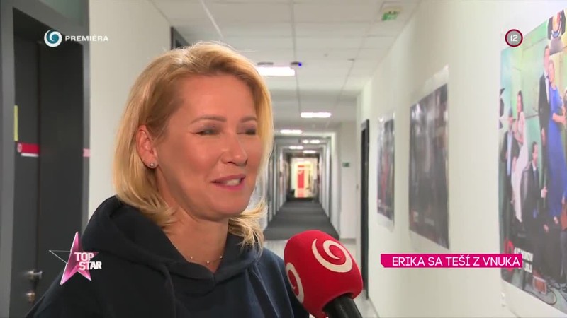 Erika sa teší z vnuka