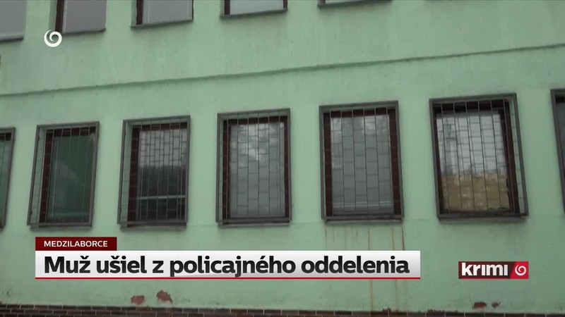 Muž ušiel z policajného oddelenia