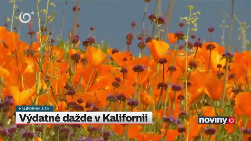 Výdatné dažde v Kalifornii