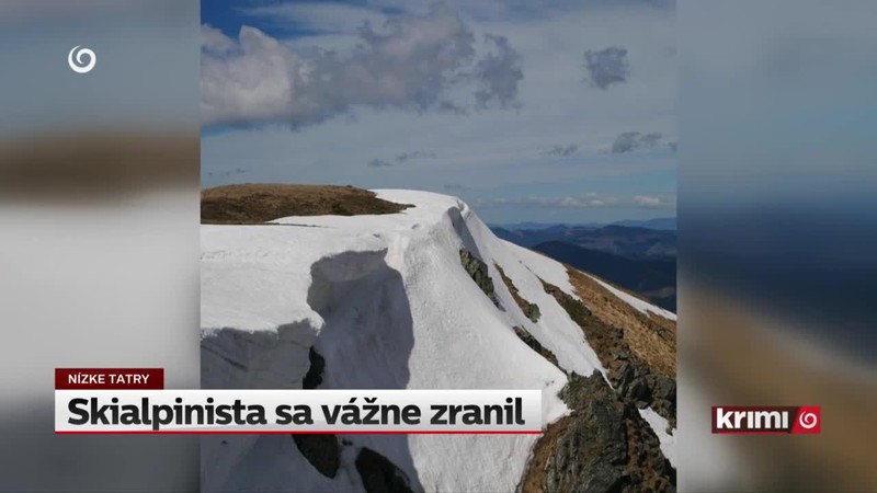 Skialpinista sa vážne zranil