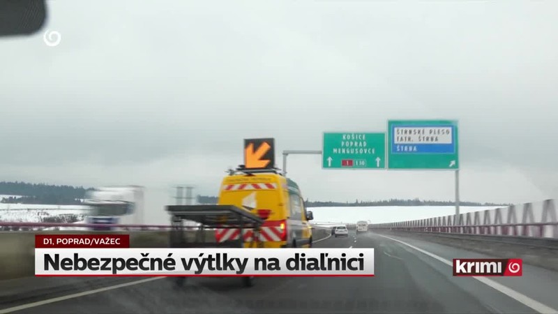 Nebezpečné výtlky na diaľnici