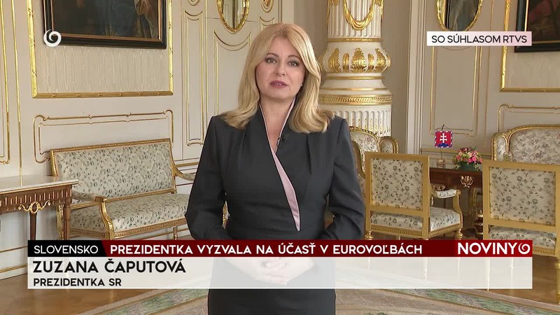 PREZIDENTKA VYZVALA NA ÚČASŤ V EUROVOĽBÁCH