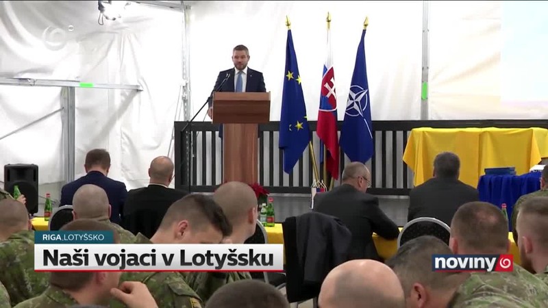 Naši vojaci v Lotyšsku