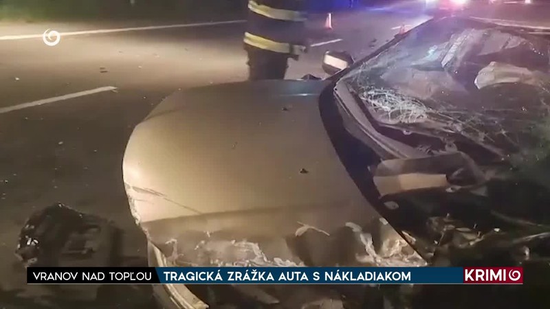 TRAGICKÁ ZRÁŽKA AUTA S NÁKLADIAKOM