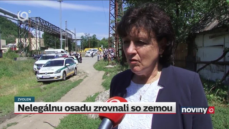 Nelegálnu osadu zrovnali so zemou