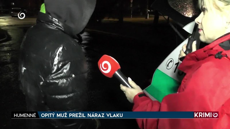OPITÝ MUŽ PREŽIL NÁRAZ VLAKU