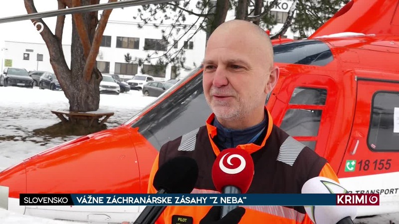 VÁŽNE ZÁCHRANÁRSKE ZÁSAHY "Z NEBA"