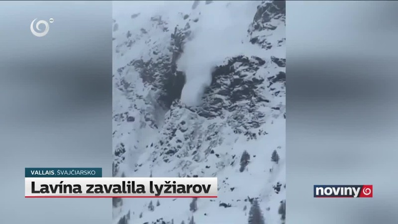 Lavína zavalila lyžiarov