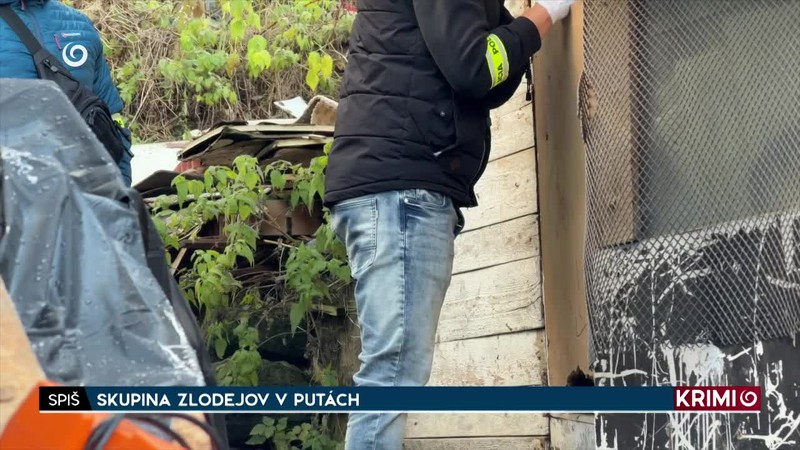 SKUPINA ZLODEJOV V PUTÁCH