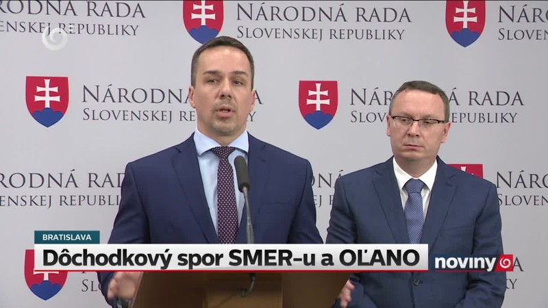 Dôchodkový spor SMER-u a OĽANO