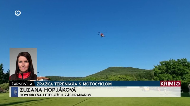 ZRÁŽKA TERÉNIAKA S MOTOCYKLOM