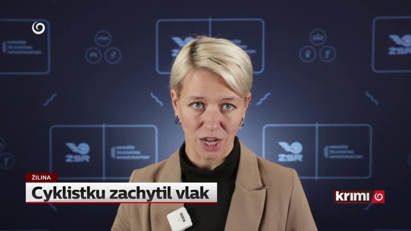 Cyklistku zachytil vlak