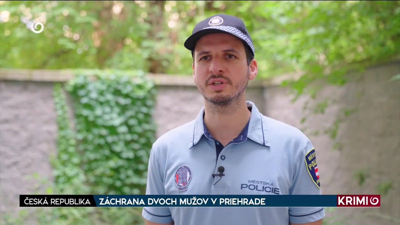 ZÁCHRANA DVOCH MUŽOV V PRIEHRADE